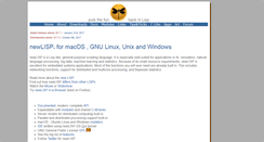 Desktop Screenshot of newlisp.org