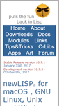 Mobile Screenshot of newlisp.org
